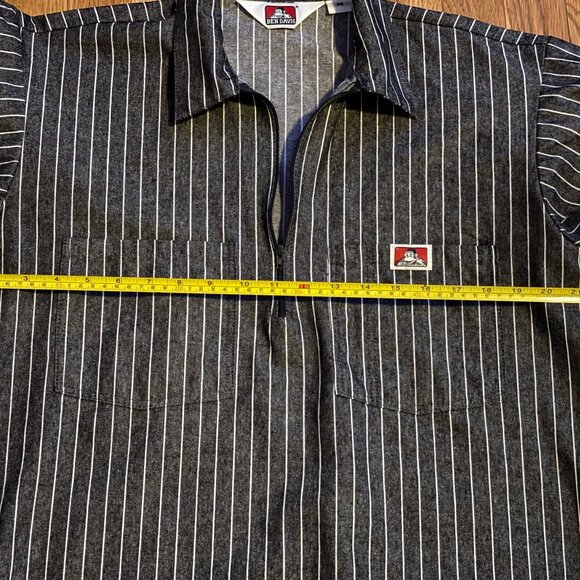 Ben Davis Butcher Stripe Work Shirt Sz. M - Picture 3 of 4